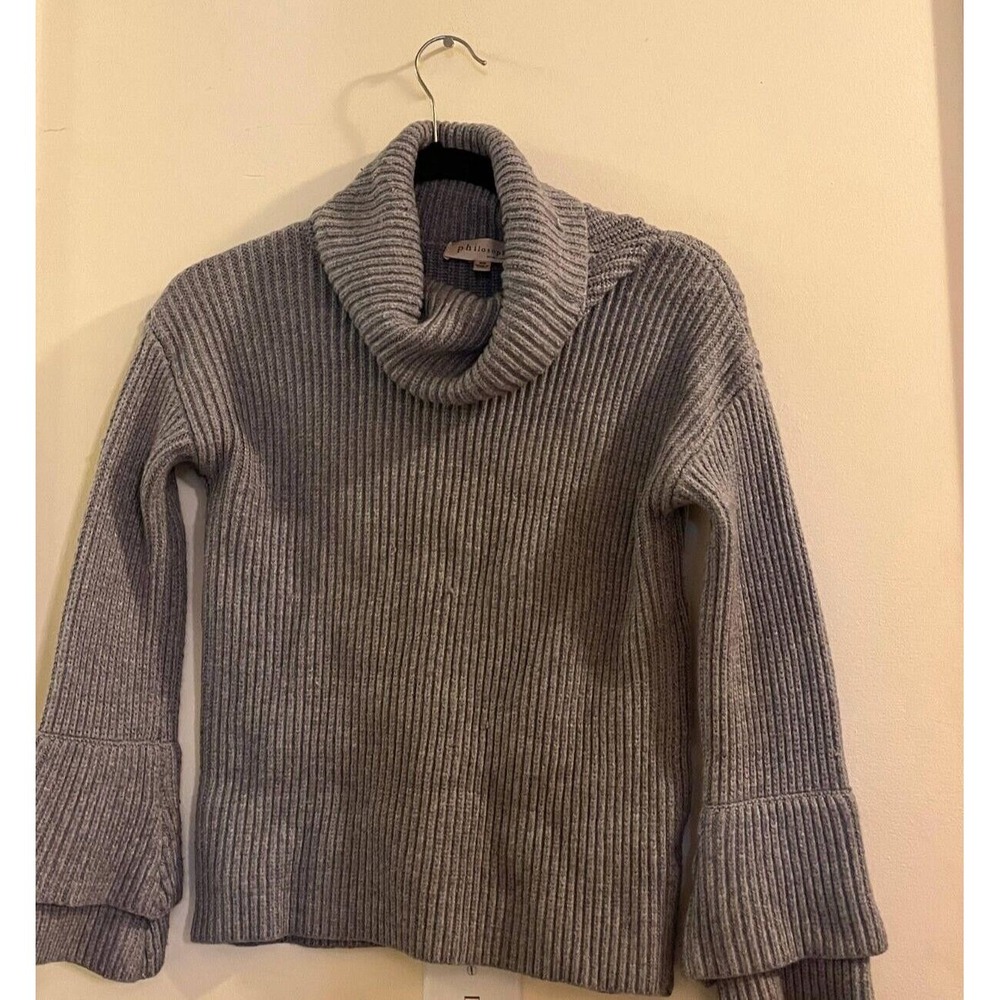 Philosophy Republic Cowl Neck Sweater Women's Size XS Gray Long‎ Sleeves